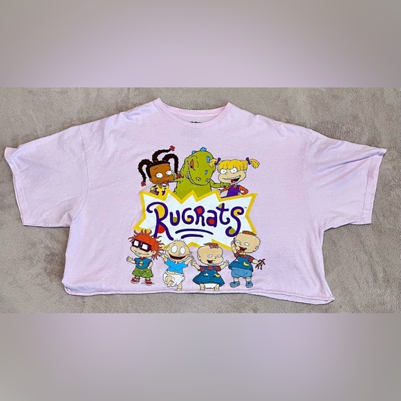 Nickelodeon Rugrats women's pink short sleeve crop top size 3X - Picture 2 of 6